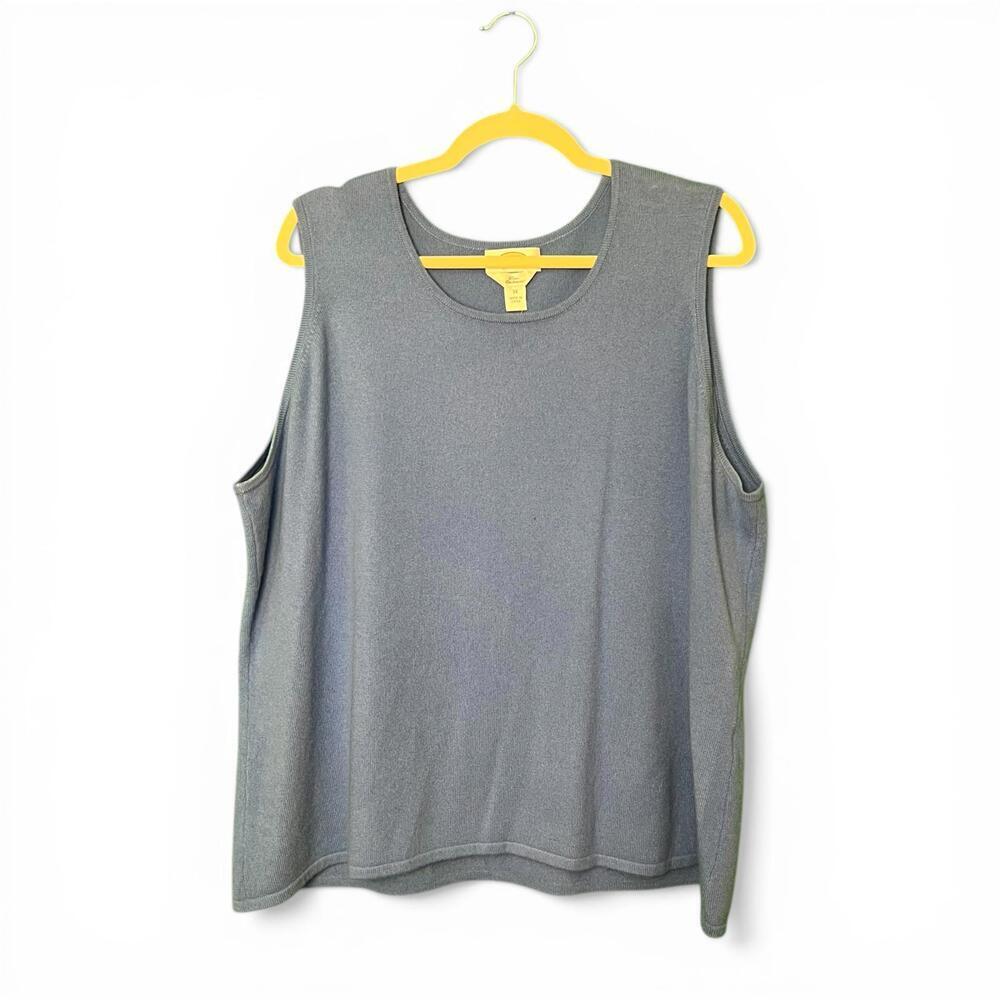 Vintage Periwinkle Cashmere Shell Top